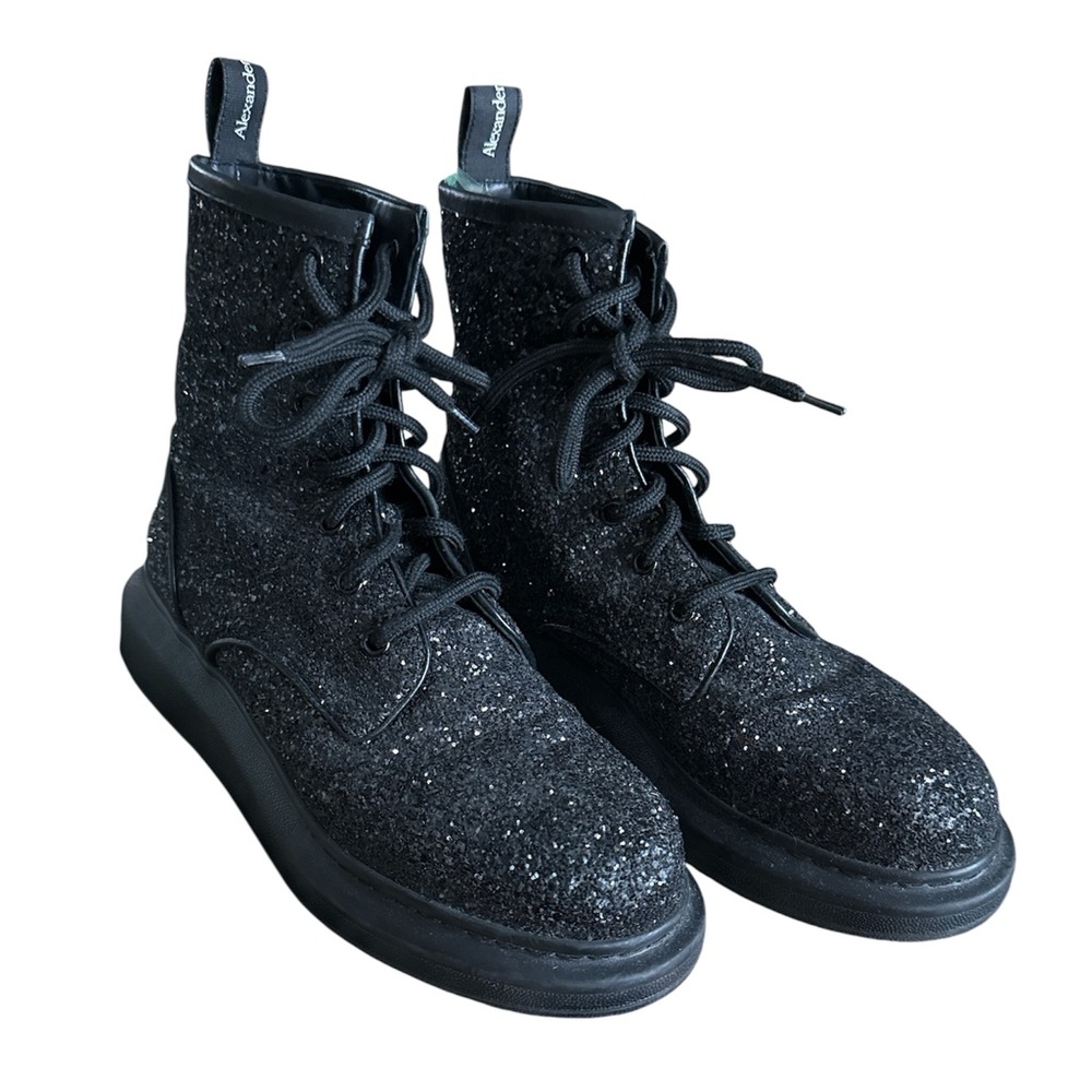 Authentic Alexander McQueen sparkly ankle boots
